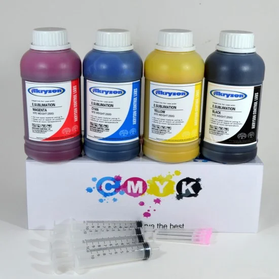 Tinta de Sublimación para Epson Ecotank Todos los Modelos Pack 4x250ml