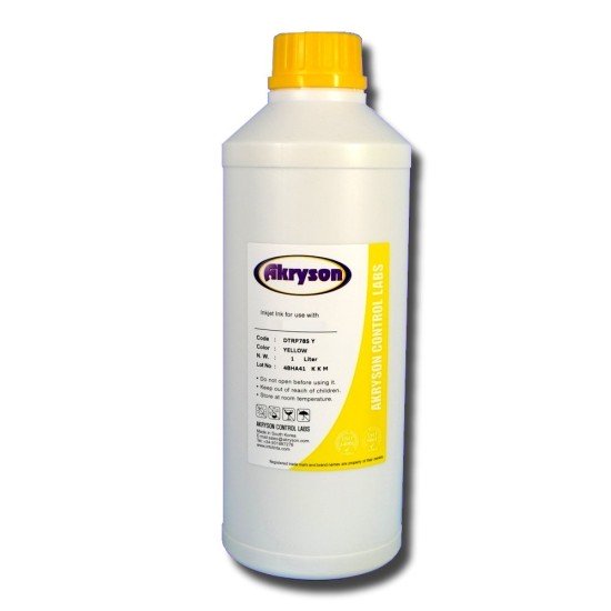 Compatible Epson Amarillo Universal Botella Litro Tinta para Recarga