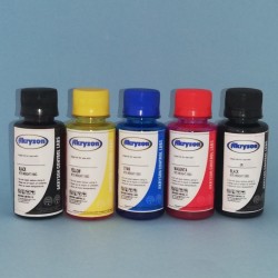 Pack de 5 botellas de tinta compatible con Canon ImagePROGRAF iPF750 Pack 5 botellas de 100ml