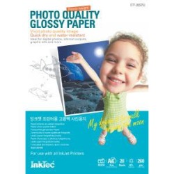 Papel para Impresora Fotografico Brillante 260 gr A4 20 hojas