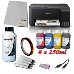 Impresora para Sublimación Epson EcoTank ET-1810 A4 Pack + Extra Tinta de Sublimación + Papel