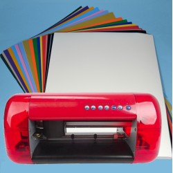 Plotter de Corte Mini A4 para Recorte en Vinilo + 25 Hojas de Vinilo Textil - Infotinta.com