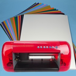 Plotter de Corte Mini A4 para Recorte en Vinilo + 25 Hojas de Vinilo Textil - Infotinta.com