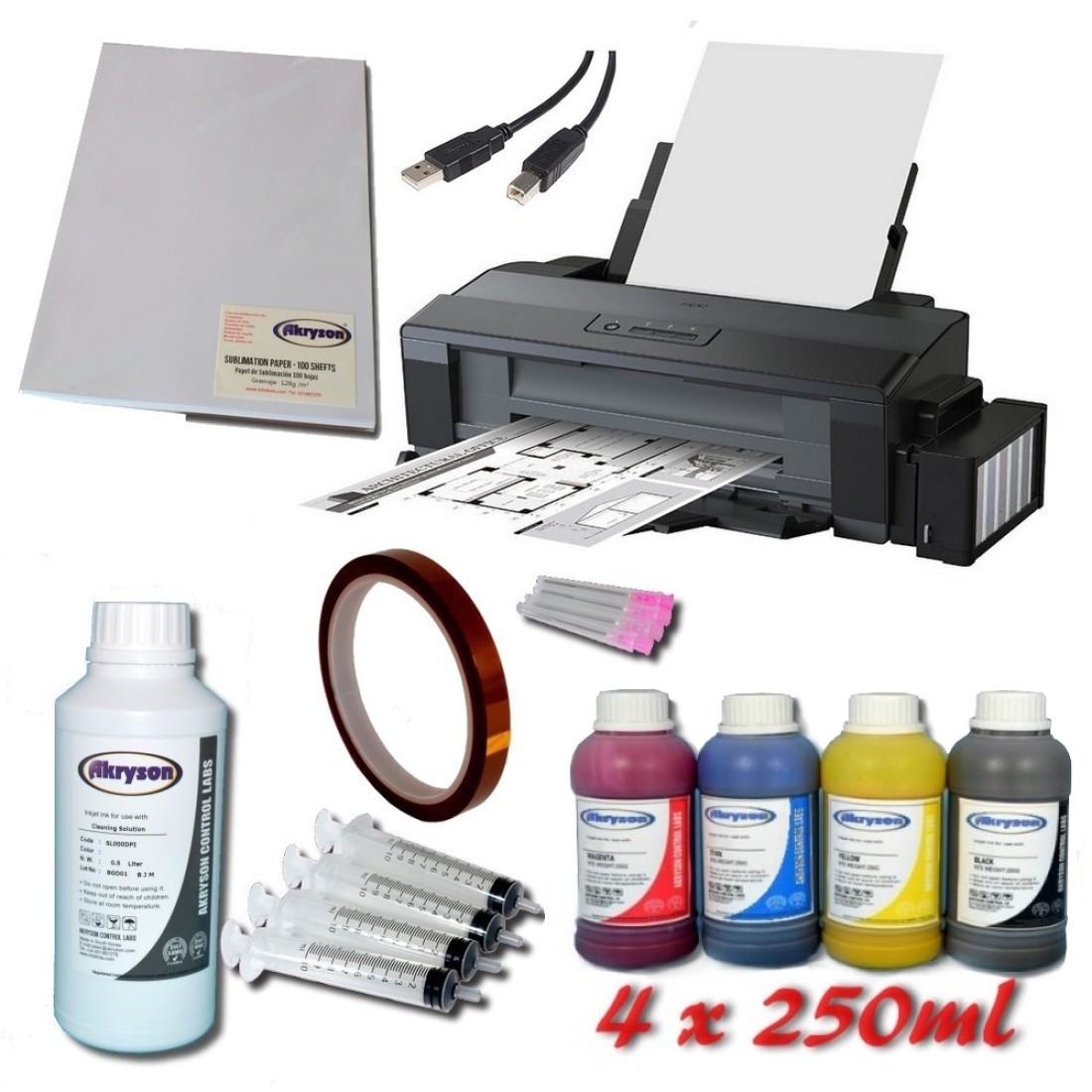 Impresora Para Sublimación Epson Ecotank Et 14000 A3 Pack Tinta De Sublimación Papel 5746