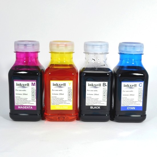 Compatible Lexmark Universal Pack de 4 Botellas de 250ml Linea Economica