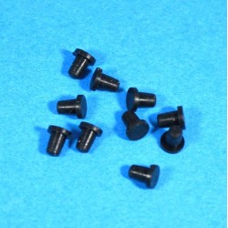 Juego de 10 tapones negros de goma para CISS