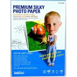 Papel Fotografico Satinado 280 gr A4 20 hojas para impresoras de inyección