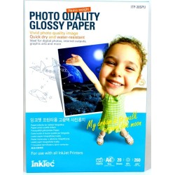 Papel para Impresora Fotografico Glossy 260 gr A4 20 hojas
