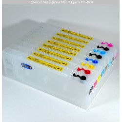 Compatible Cartuchos Recargables Plotter Epson Pro 4800