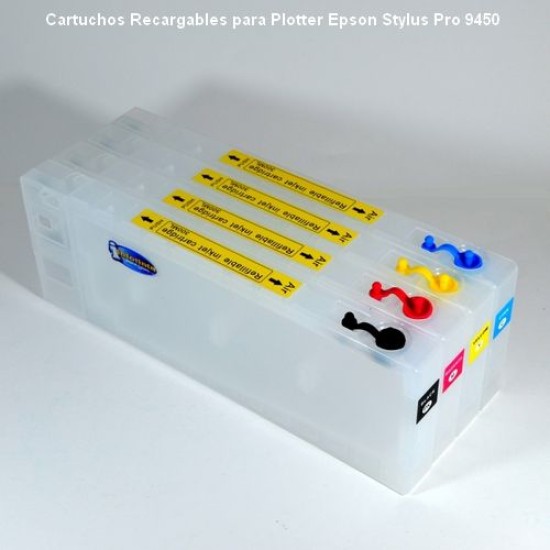 Compatible Epson Pro 9450 Cartuchos Recargabes para Plotter