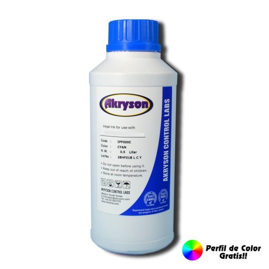 Tinta de Sublimación Cyan Botella 500ml Tinta para Recarga impresoras Compatible Epson