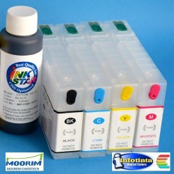 Sublimación para Epson WP-4545 DTWF Cartuchos Recargables Autoreseteables Kit sin Tintas