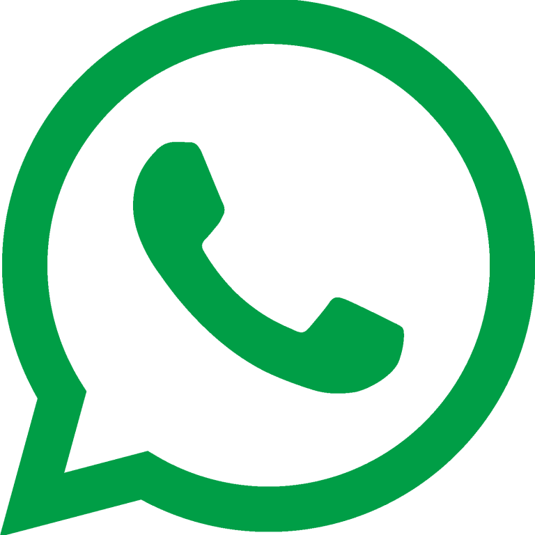 INFOTINTA, S. L Logo de WhatsApp en verde con un diseño de burbuja de diálogo y un teléfono.
